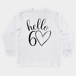 60th birthday design for her Kids Long Sleeve T-Shirt